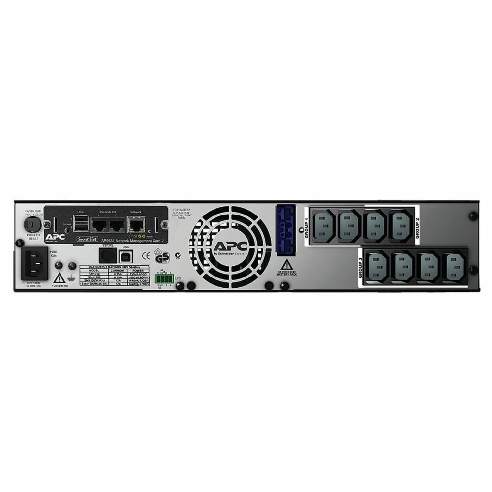 Interaktive USV APC SMX1500RMI2UNC 1200 W