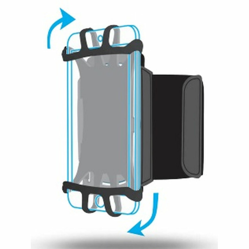 Bracelet pour Téléphone Portable Mobilis 030003 Noir Silicone