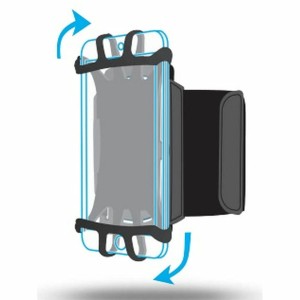 Bracelet for Mobile Phone Mobilis 030003 Black Silicone