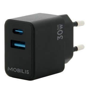 Tragbares Ladegerät Mobilis 001362 Schwarz 30 W