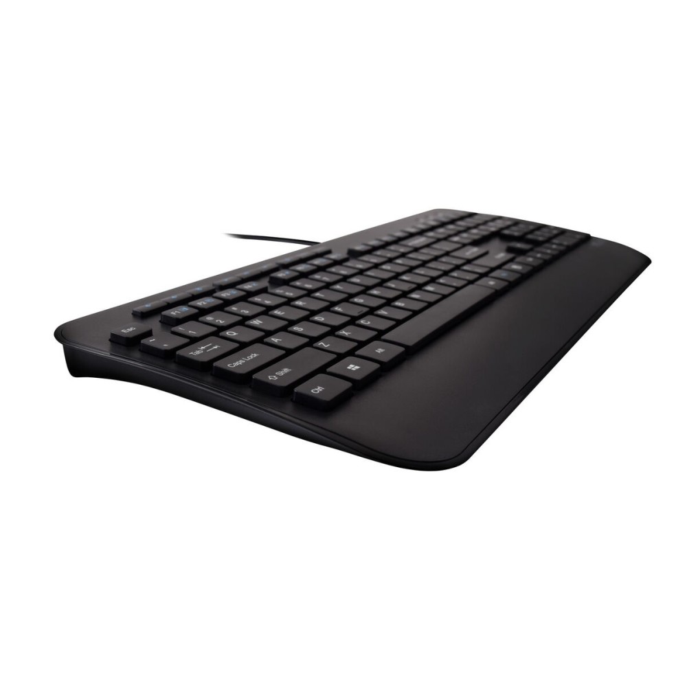Tastatur mit Maus V7 CKU300ES Schwarz Spanisch QWERTY