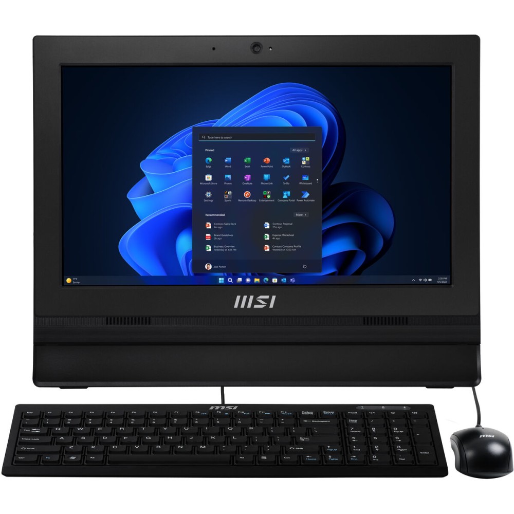 Tout en Un MSI 00-A60211-007 4 GB 256 GB SSD 15,6" Intel Celeron N100 4 GB RAM