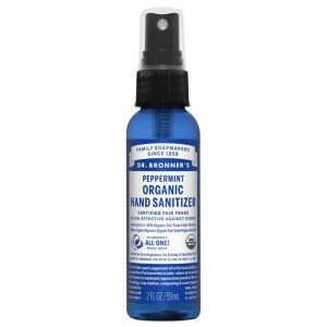 Lotion désinfectante pour les mains Dr Bronner's Peppermint 60 ml