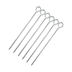 Ensemble de brochettes pour barbecue Wooow Métal 6 Pièces 20 cm (36 Unités)