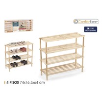 Banc à chaussures Confortime 74 x 26,5 x 64 cm (4 Unités)