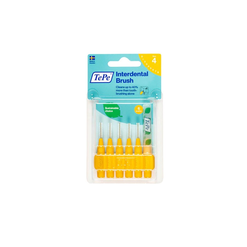 brosses interdentaires Tepe Jaune 0,7 mm 6 Unités