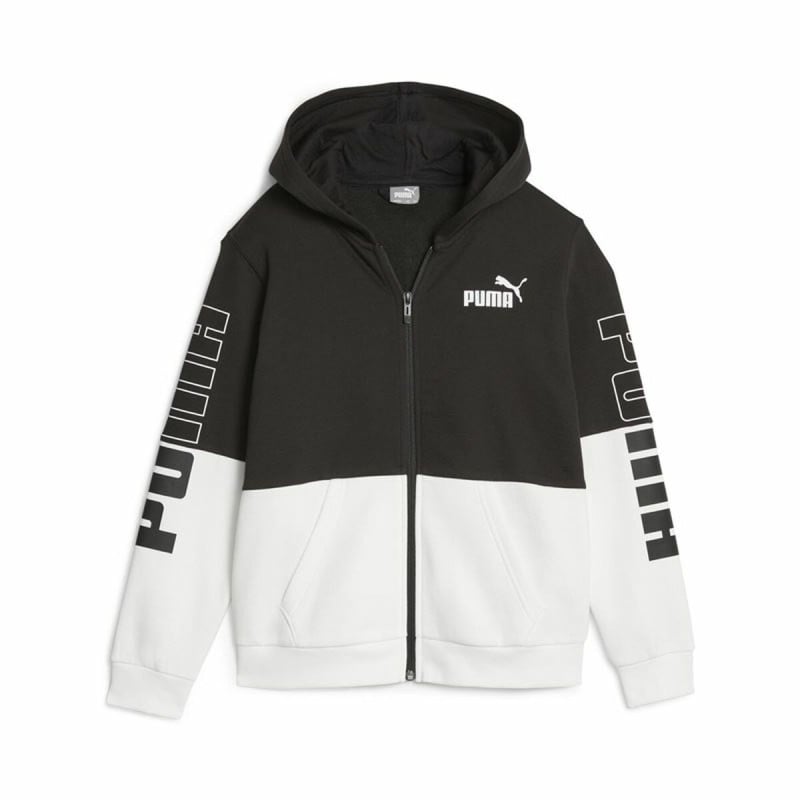 Sweat à capuche et fermeture éclair unisex Puma Noir