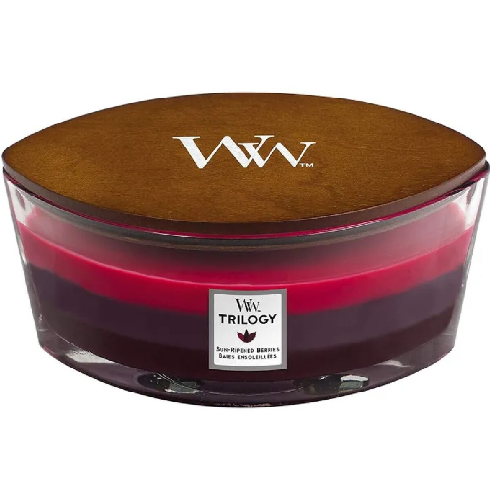 Duftkerze Woodwick Trilogy Ellipse Sun Ripened Berries