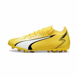 Chaussures de Football pour Adultes Puma Ultra Match MG Jaune