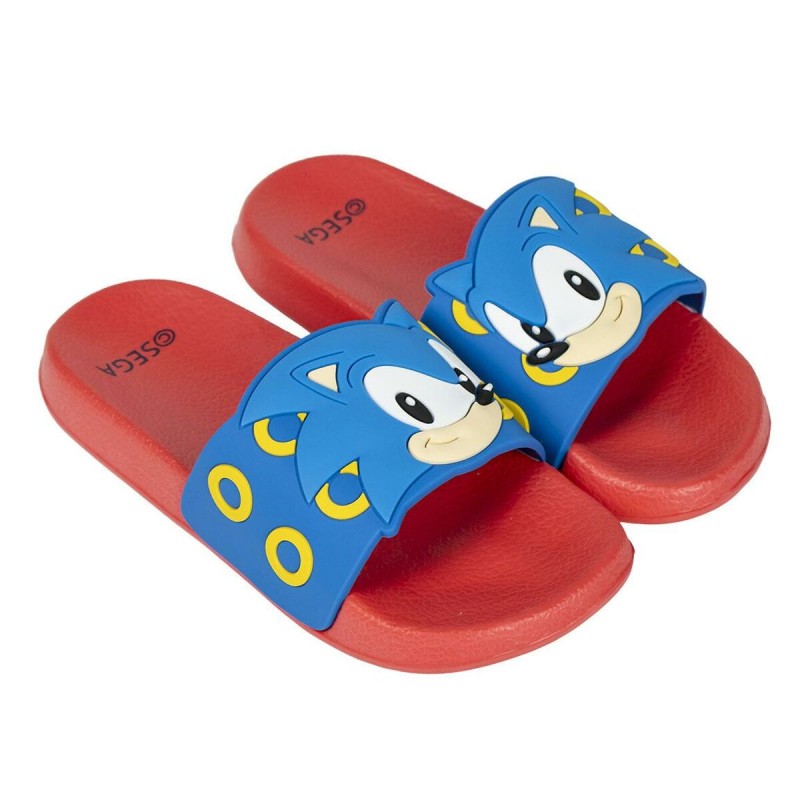 Flip Flops for Children Sonic Blue Red Multicolour