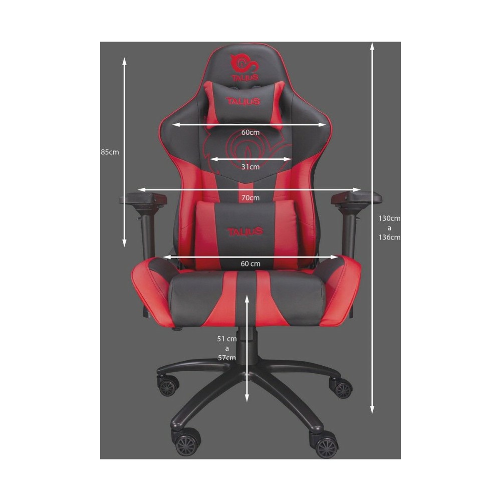 Chaise de jeu Talius VIPER Noir