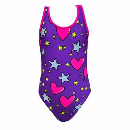 Maillot de Bain Fille Ras Estela Violet