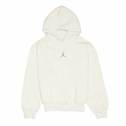 Sweatshirt mit Kapuze für Mädchen Jordan Po-Pull Beige