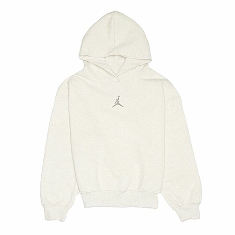 Sweatshirt mit Kapuze für Mädchen Jordan Po-Pull Beige