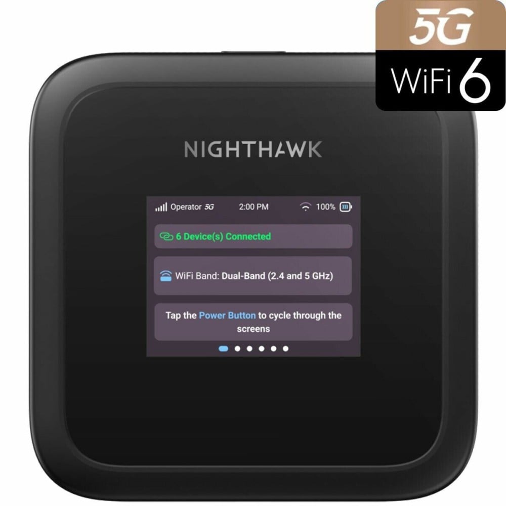 Switch Netgear MH3150-100EUS Schwarz Wi-Fi 6 GHz USB USB-C USB-C 3.2 Gen 1 (3.1 Gen 1)
