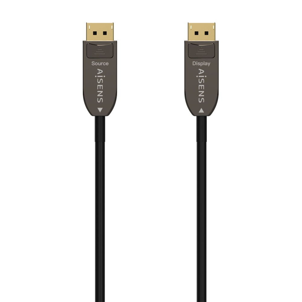 DisplayPort Cable Aisens AOC V1.4 Black 20 m