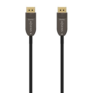 DisplayPort Cable Aisens AOC V1.4 Black 20 m