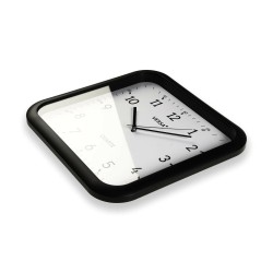 Horloge Murale Versa Noir Plastique Quartz 3,5 x 28,5 x 29,5 cm