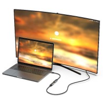 USB Cable Equip 133492 Golden Black/Grey 15 cm