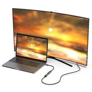 USB Cable Equip 133492 Golden Black/Grey 15 cm