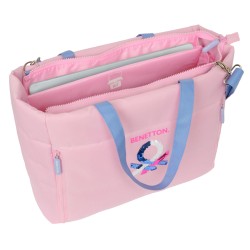 Bag Benetton Pink Pink 40 x 31 x 17 cm