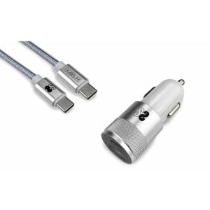 Chargeur de voiture Subblim SUBCHG-5CPD10 Noir Acier 20 W