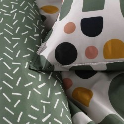 Duvet cover set TODAY Green 220 x 240 cm 3 Pieces