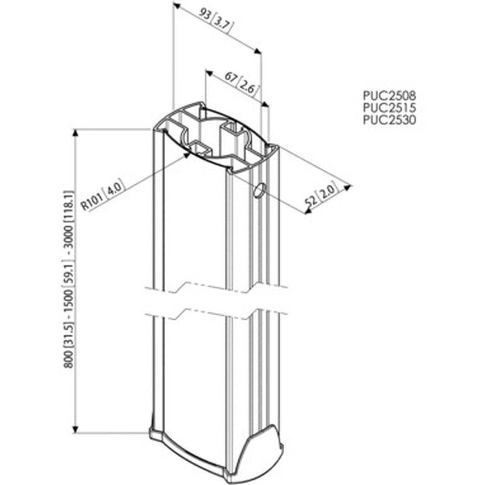 Accessoire Vogel's PUC 2530 80 kg