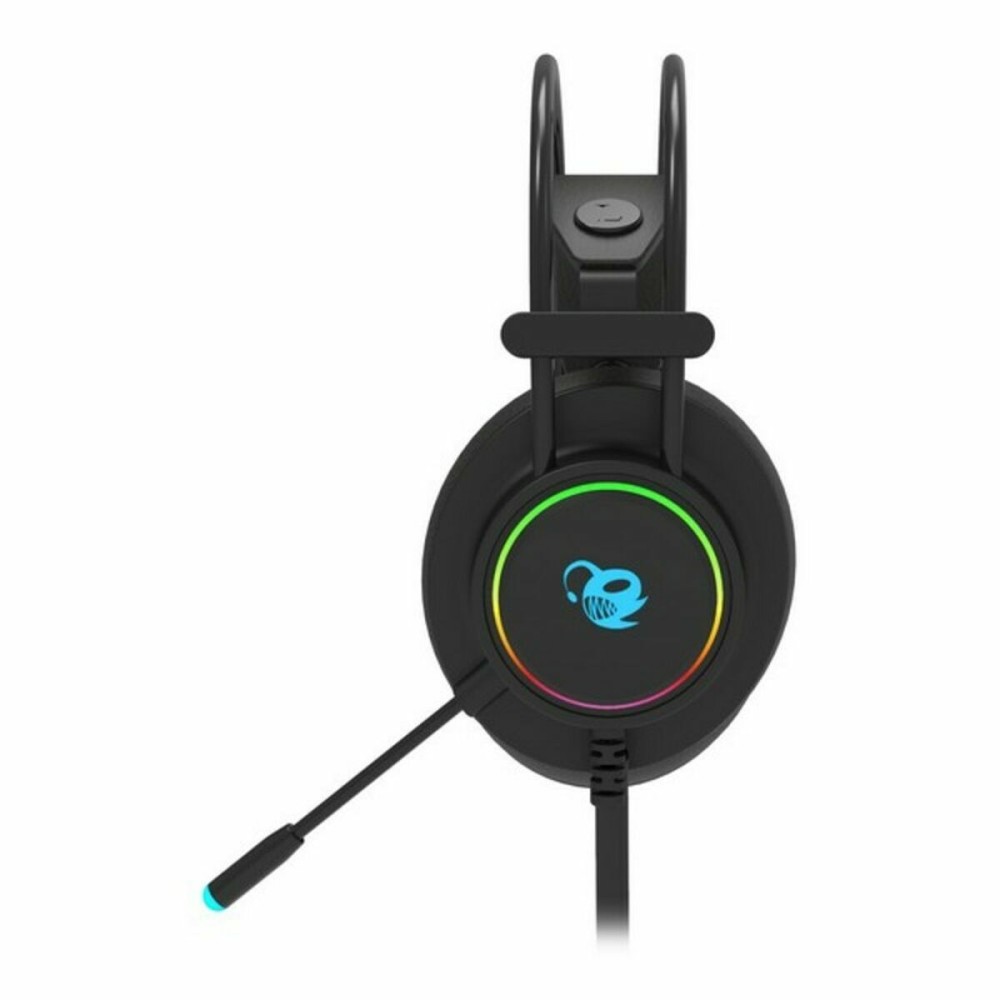 Casques avec Microphone CoolBox DeepLighting Noir