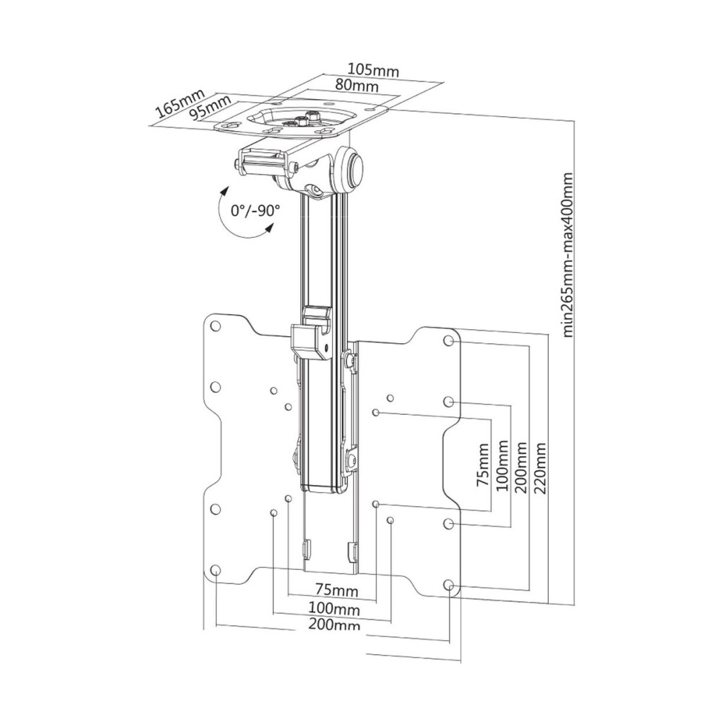 TV Halterung Neomounts FPMA-C020BLACK 10" 40" 20 kg