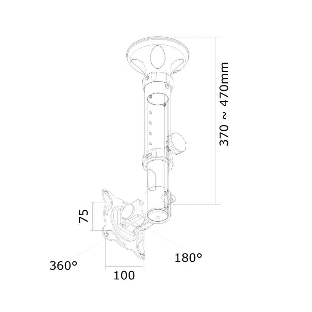 TV Halterung Neomounts FPMA-C025SILVER 10" 30" 12 kg