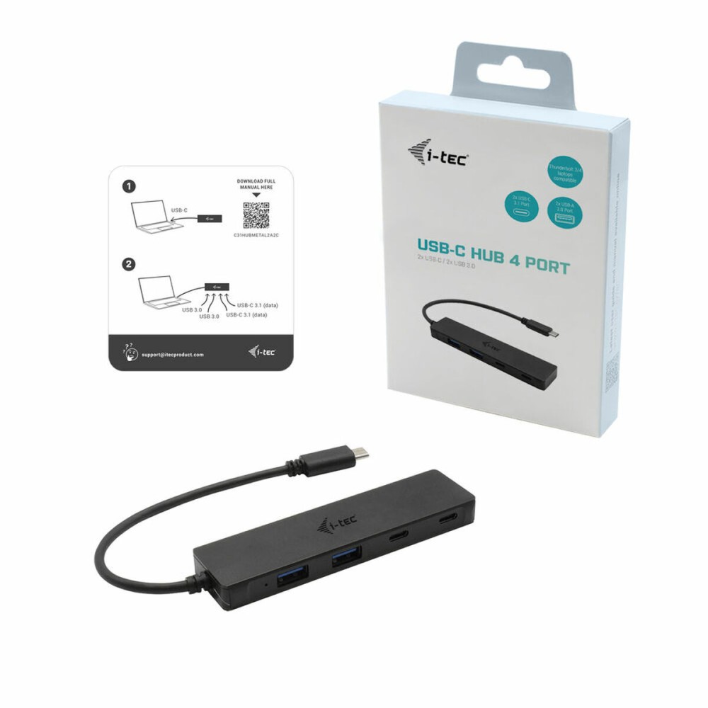 USB Hub i-Tec C31HUBMETAL2A2C 