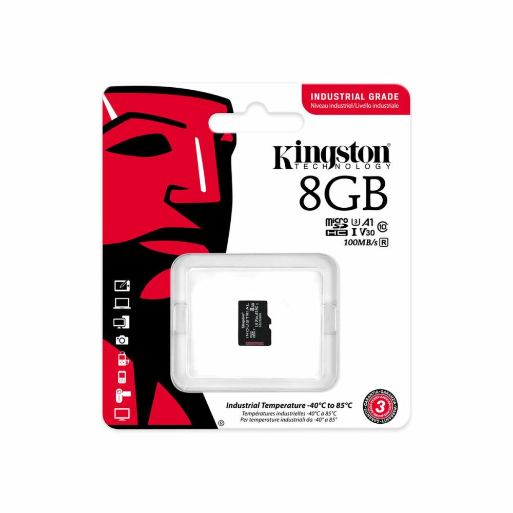 Carte Mémoire Micro SD avec Adaptateur Kingston SDCIT2/8GBSP 