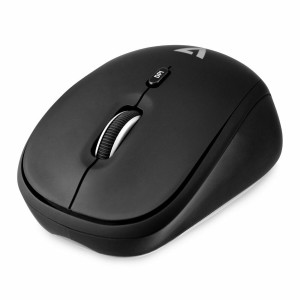 Schnurlose Mouse V7 MW100-1N Schwarz 1600 dpi