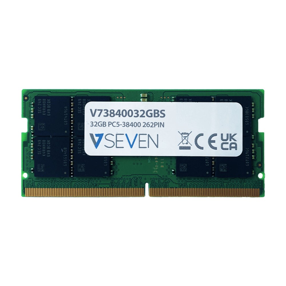 Mémoire RAM V7 V73840032GBS 32 GB DDR5 4800 MHz CL40