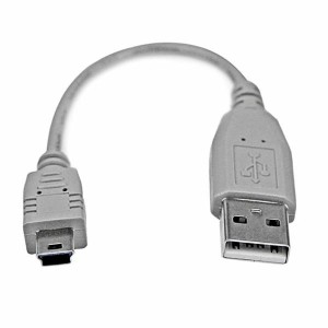 USB 2.0 A zu Mini USB-B-Kabel Startech USB2HABM6IN Grau