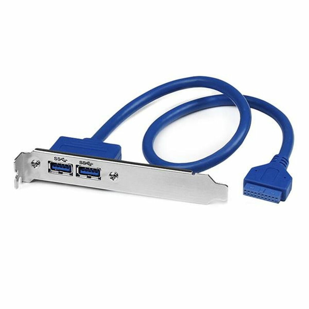 USB-Kabel Startech USB3SPLATE IDC Blau