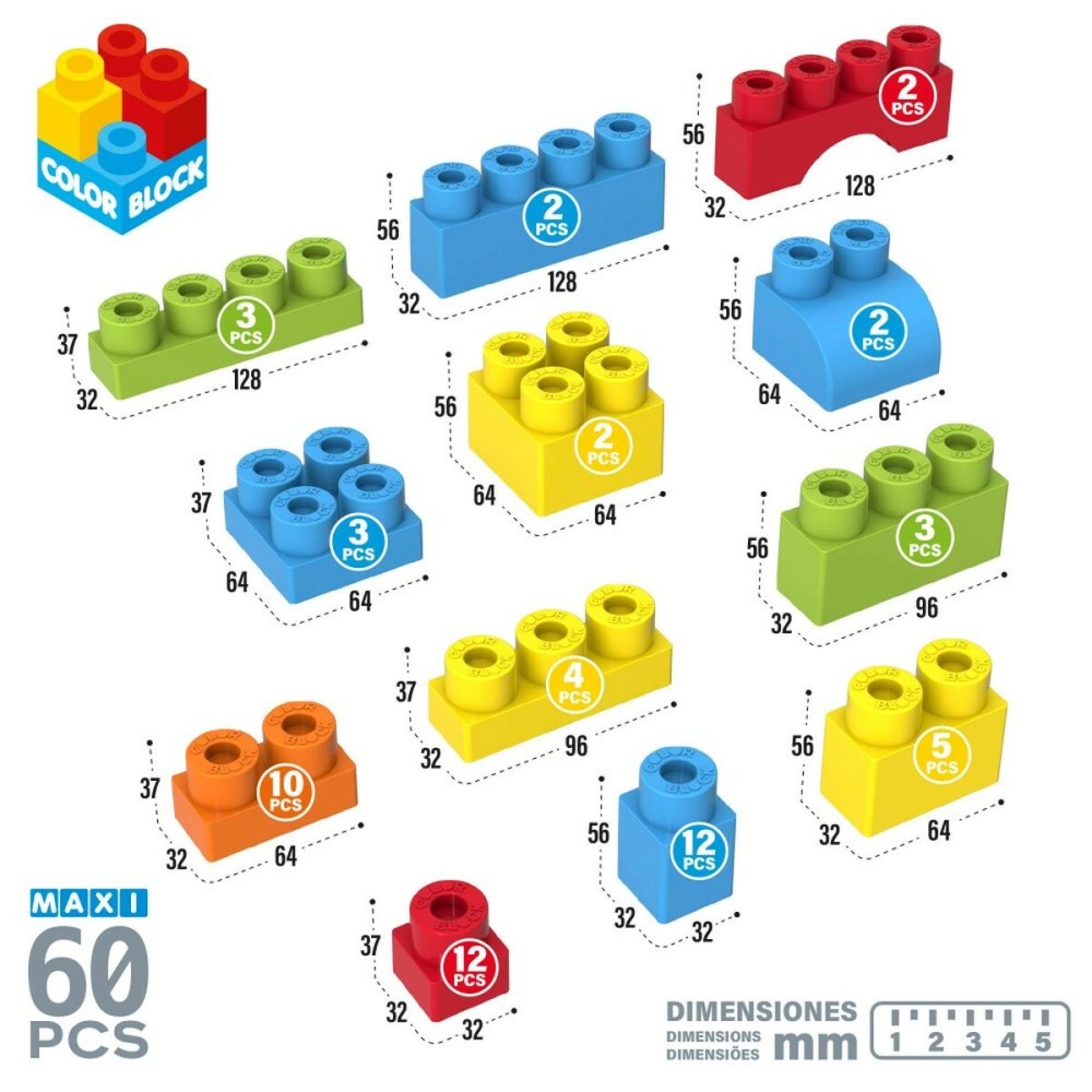 Bauklötze Color Block 60 Stücke