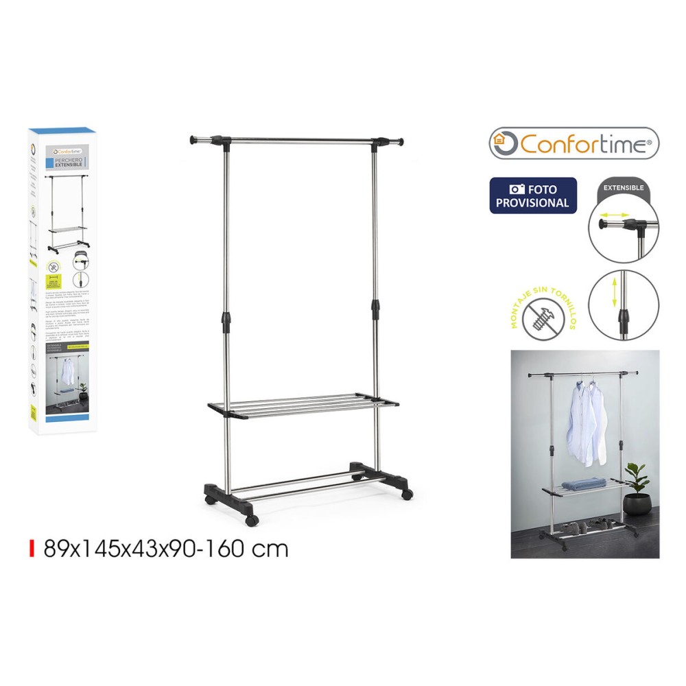 Coat Stand with Wheels Confortime (6 Units)