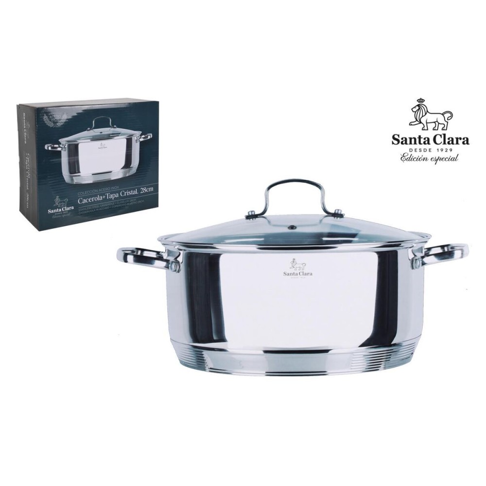 Casserole avec Couvercle Santa Clara Santa clara Ø 29,5 x 39 x 15,5 cm (2 Unités)