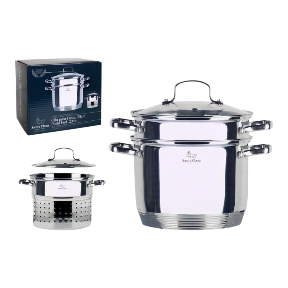 Casserole with Lid Santa Clara Santa clara 4,5 L Ø 22 x 30 x 19,5 cm (2 Units)