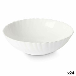 Bowl Vivalto LSLW-70 White Opaline glass 17,5 x 5,5 x 17,5 cm (24 Units)