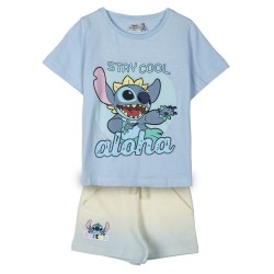 Schlafanzug Für Kinder Stitch Hellblau