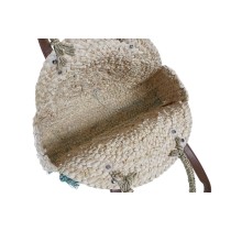 Umhängetasche DKD Home Decor natürlich Grau Polyester Minze Faser (39 x 9 x 48 cm) (2 Stück)