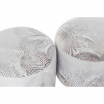 Fußstütze DKD Home Decor Grau PU Kiefer Tropical (30 x 30 x 30 cm) (2 Stück) (30 x 30 x 32 cm)