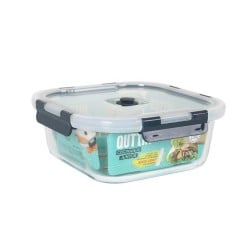 Hermetic Lunch Box Quttin Squared 1,1 L 18,8 x 18,8 x 7,5 cm (6 Units)