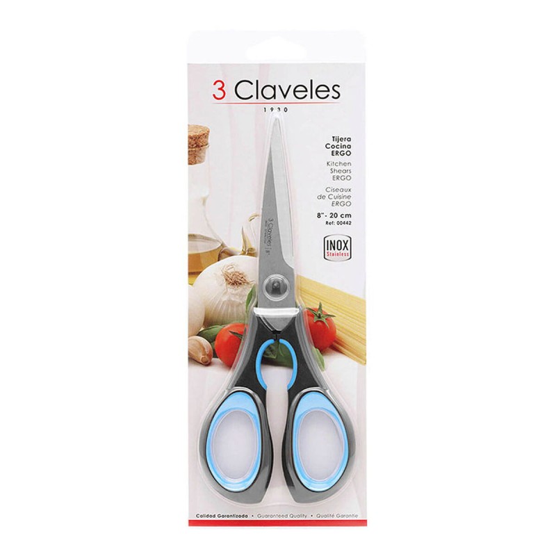 Ciseaux de Cuisine 3 Claveles 8" Acier inoxydable