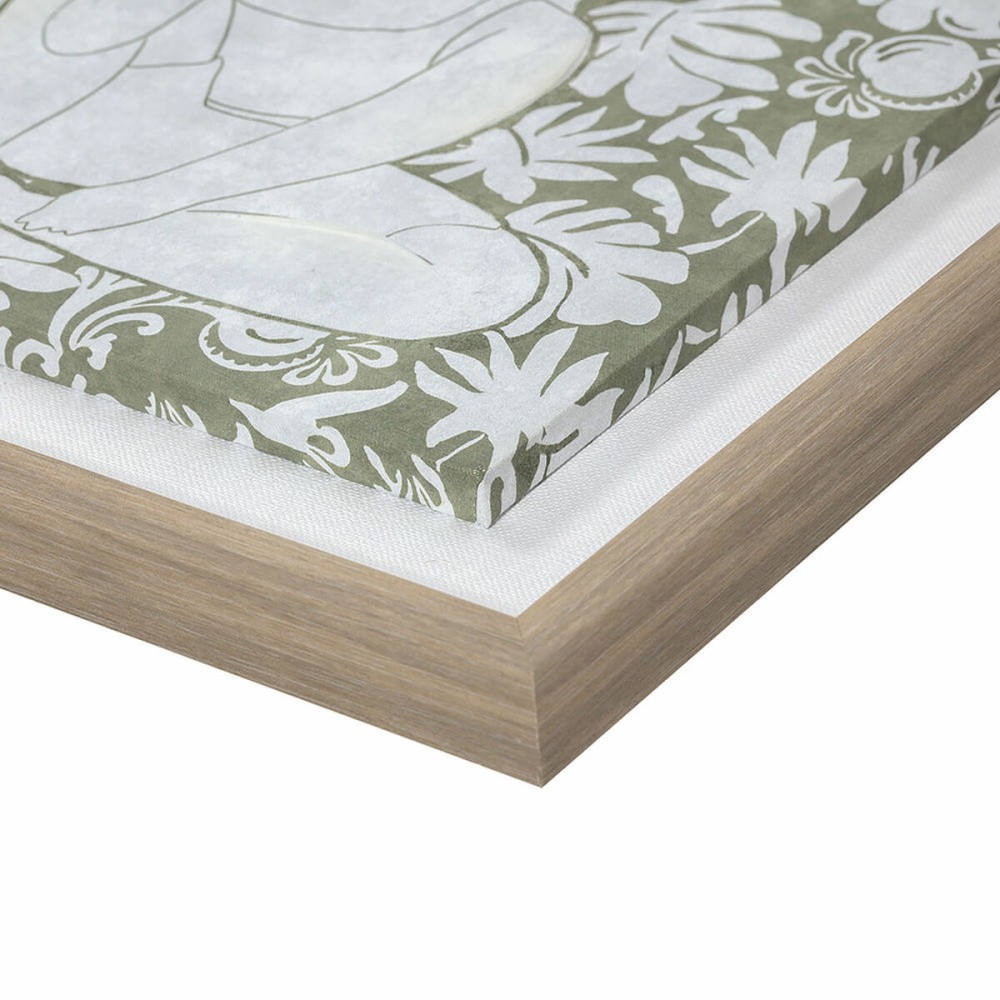 Bild DKD Home Decor 42 x 3 x 42 cm Blomster Skandinavisch (2 Stück)
