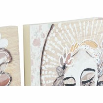 Painting DKD Home Decor 60 x 3,7 x 120 cm Lady Colonial (2 Units)