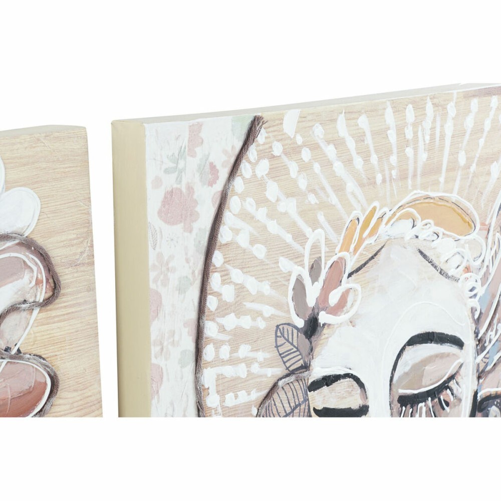Painting DKD Home Decor 60 x 3,7 x 120 cm Lady Colonial (2 Units)